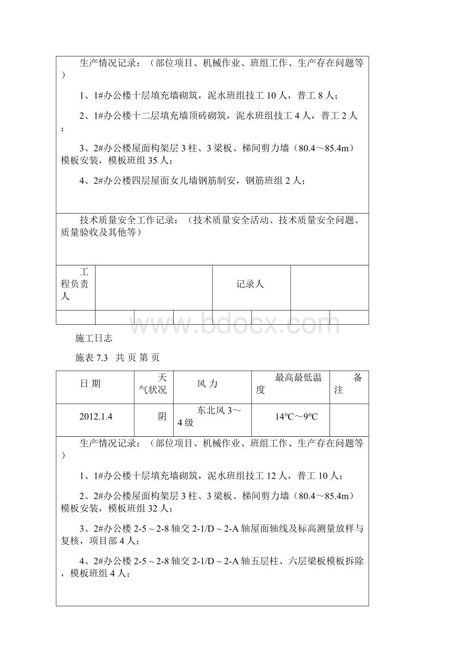 施工日志1最终版Word格式.docx_第3页