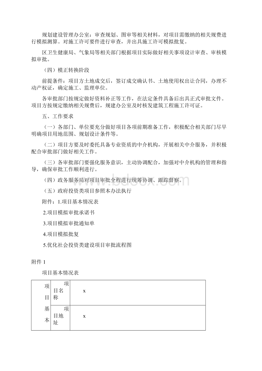 镇优化社会投资类建设项目审批流程实施办法模板Word下载.docx_第3页