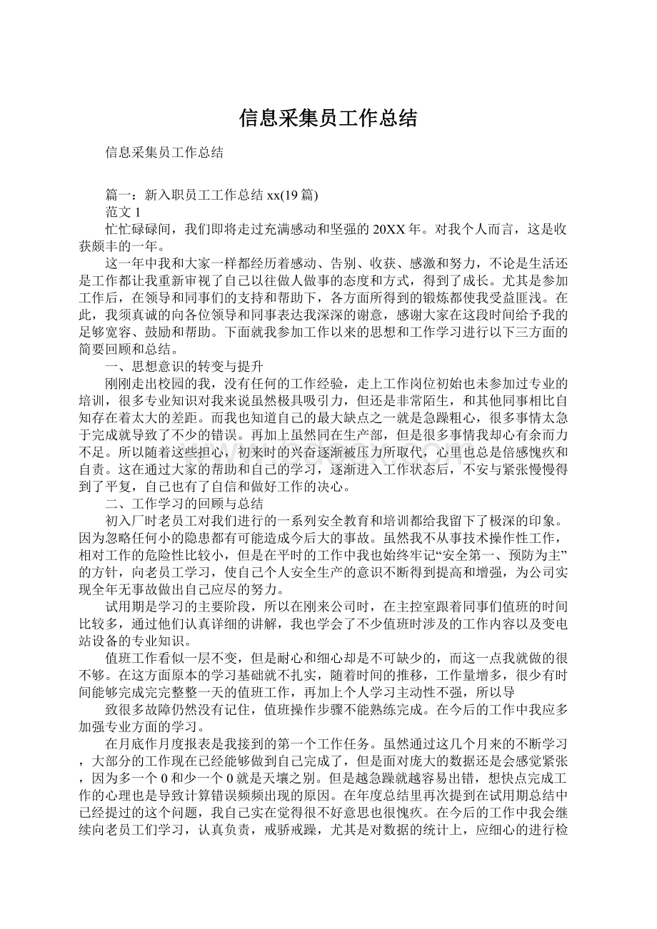 信息采集员工作总结.docx_第1页