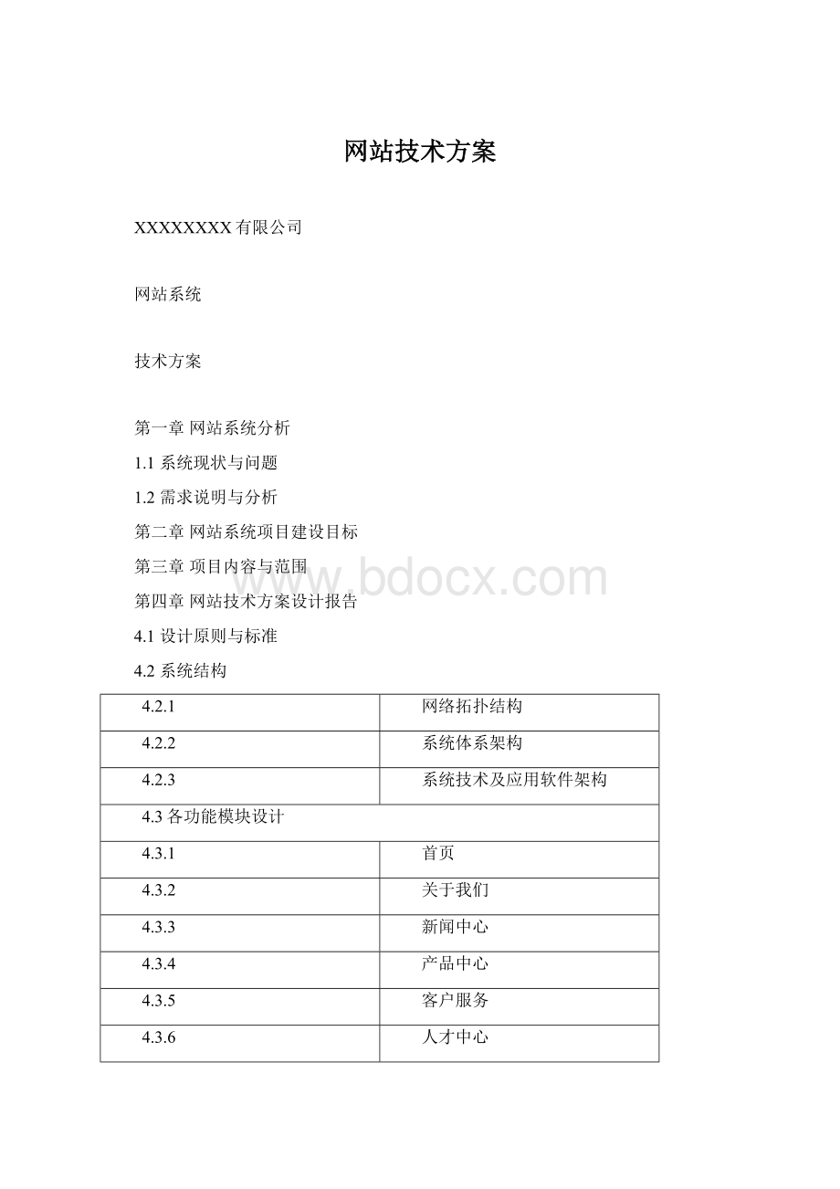 网站技术方案.docx