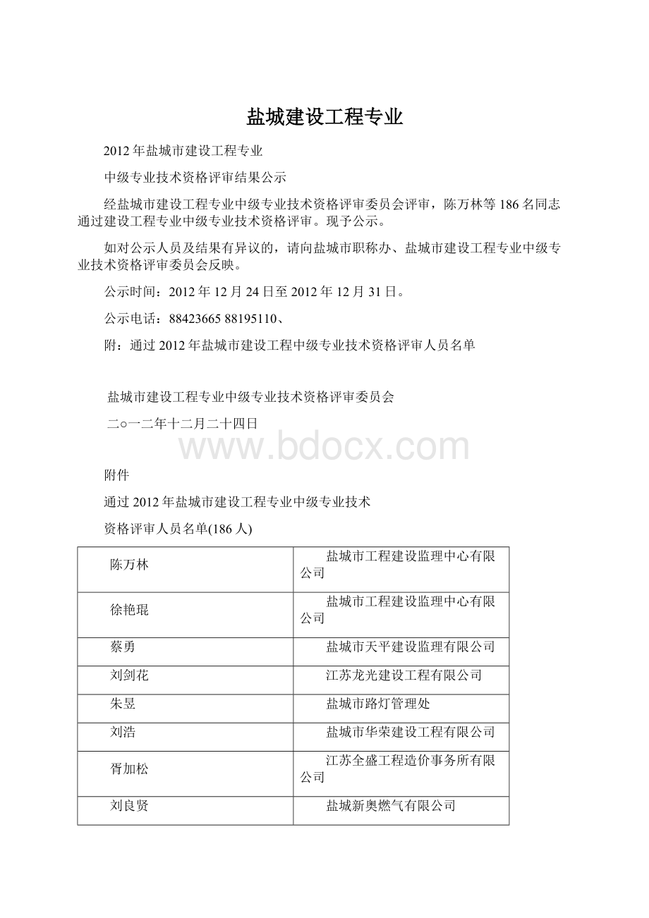 盐城建设工程专业Word下载.docx