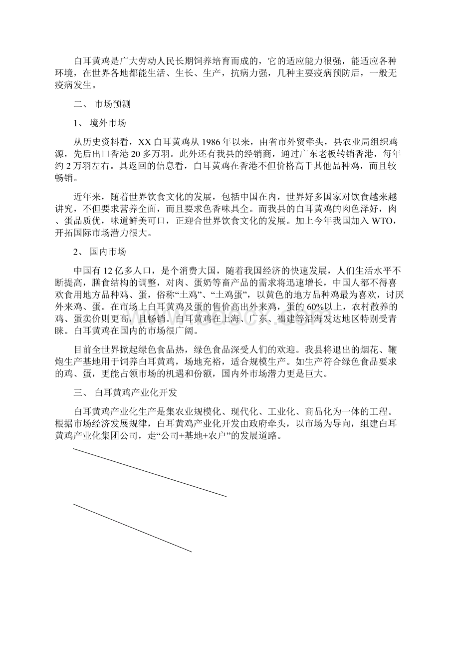 白耳黄鸡产业化生产可行性报告文档格式.docx_第2页