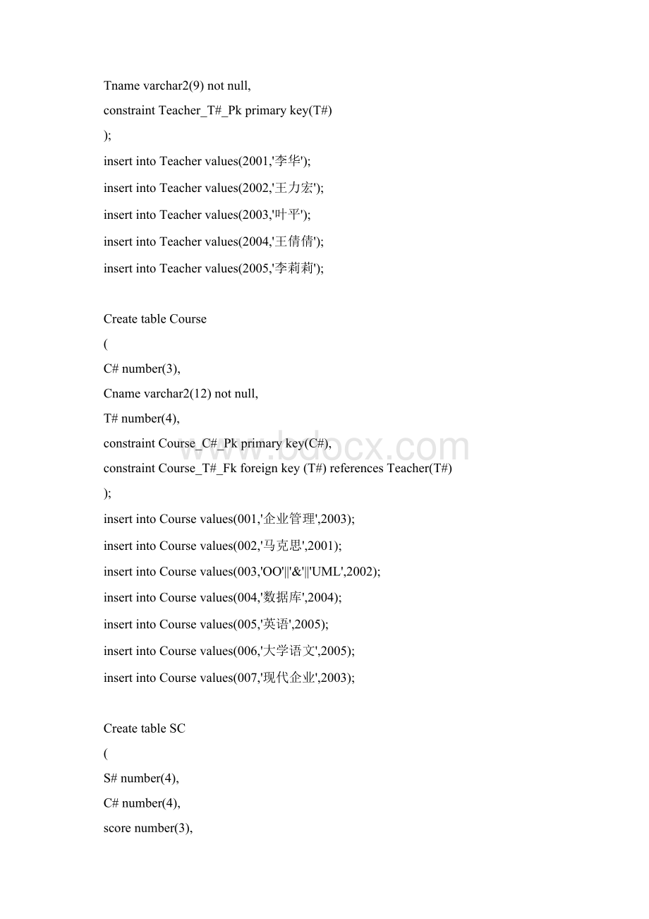 TSQL面试题含建表语句.docx_第2页