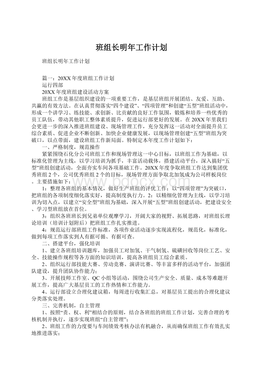 班组长明年工作计划.docx