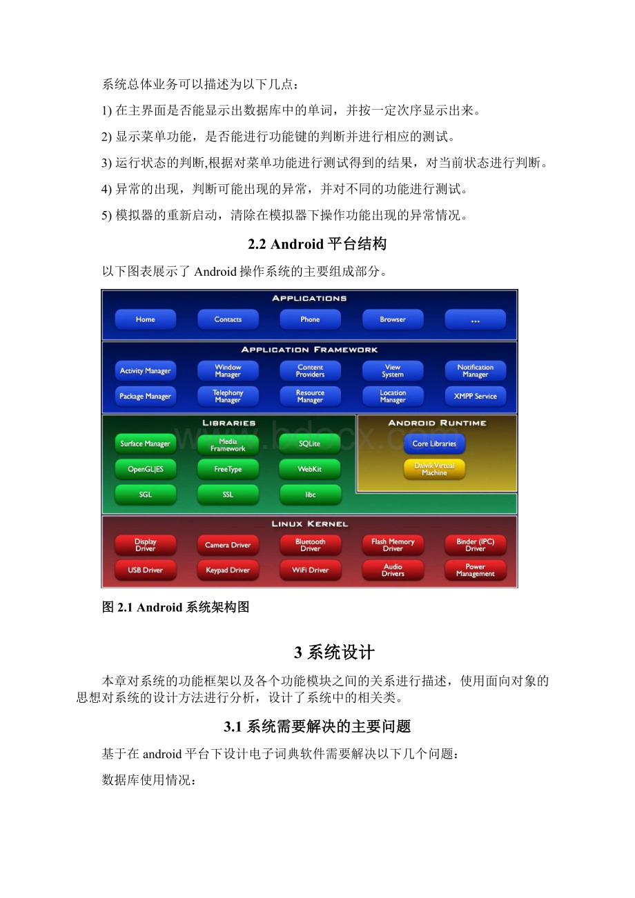 基于google+android平台电子辞典软件设计与实现V011.docx_第3页