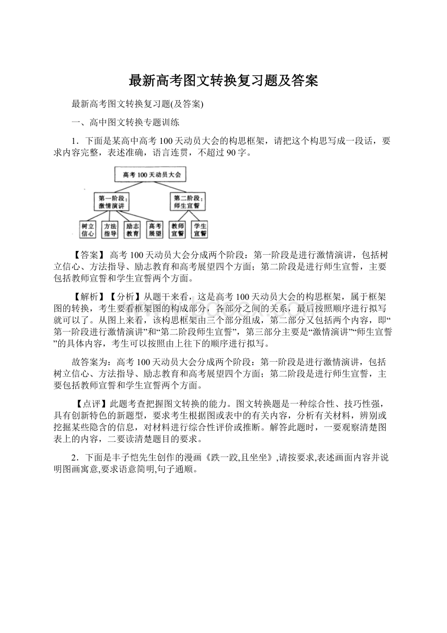 最新高考图文转换复习题及答案Word下载.docx_第1页