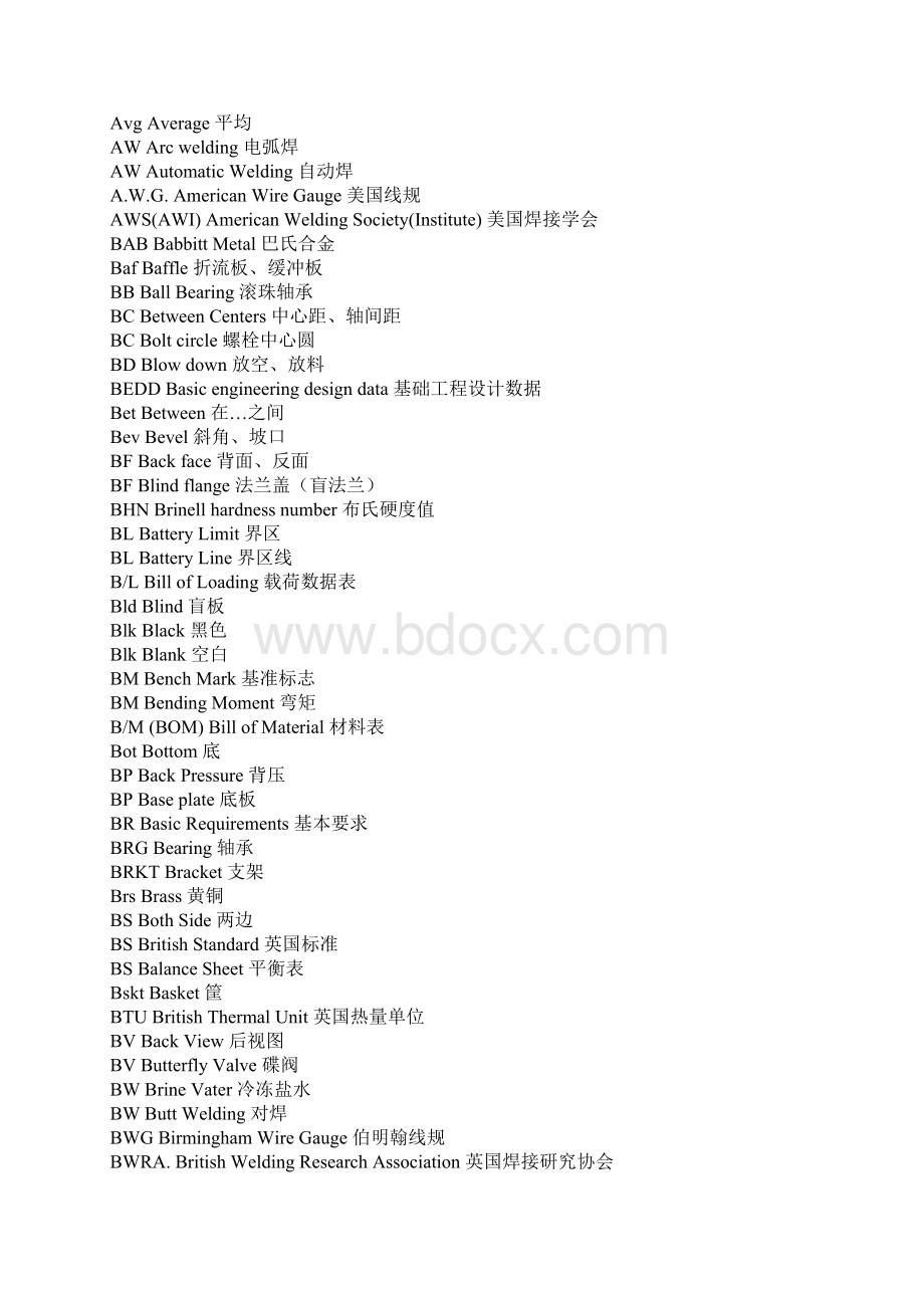 压力容器常用词汇和缩写中英文对照Word下载.docx_第2页