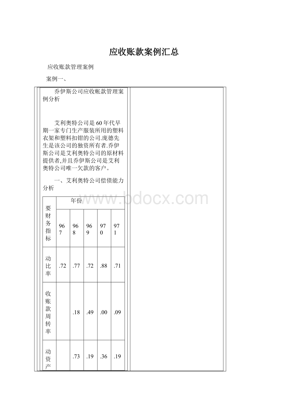 应收账款案例汇总Word文档格式.docx_第1页