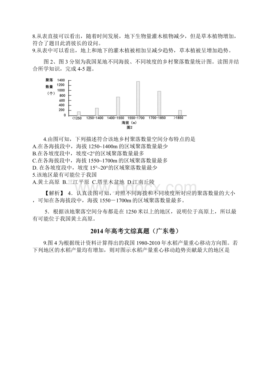 全国各地高考真题地理试题分类汇编读图表类Word下载.docx_第2页