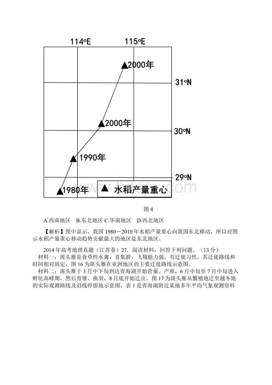 全国各地高考真题地理试题分类汇编读图表类.docx_第3页