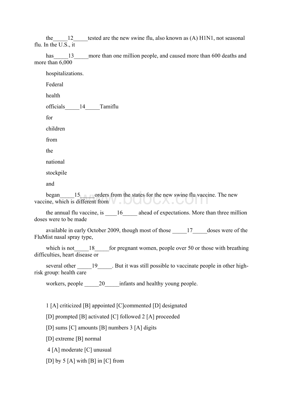 考研英语二历年真题及答案解析完整版Word文件下载.docx_第2页