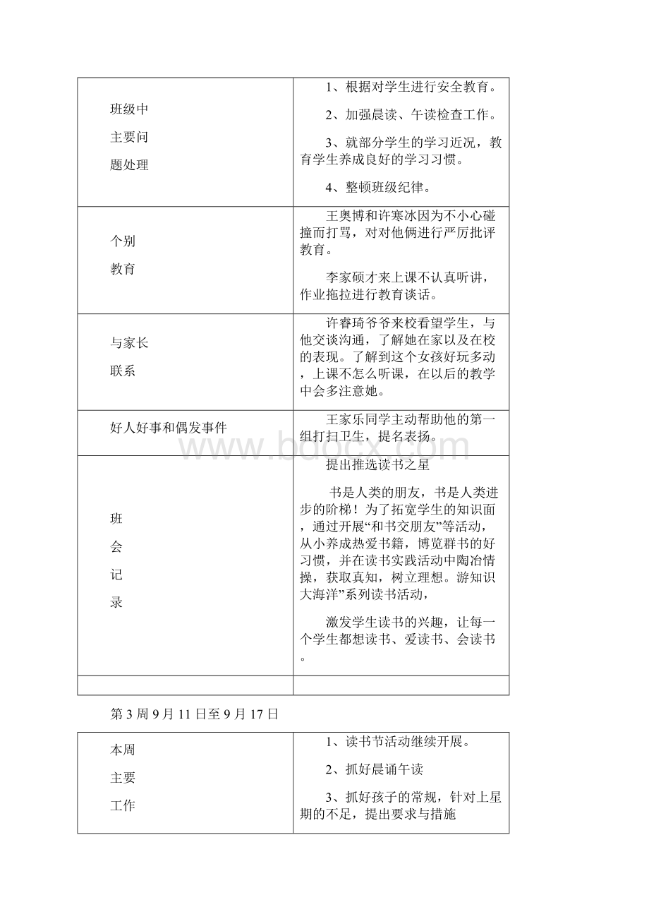 上学期班主任工作记录.docx_第2页