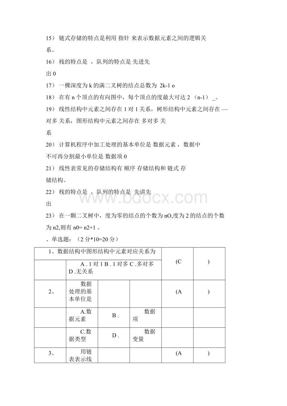 数据结构考试题.docx_第2页