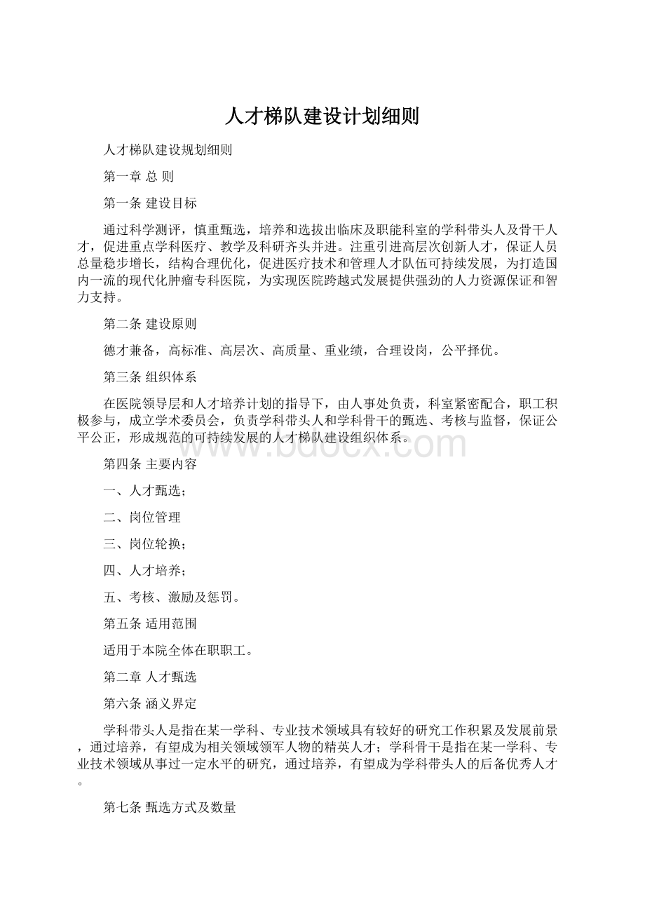 人才梯队建设计划细则.docx_第1页