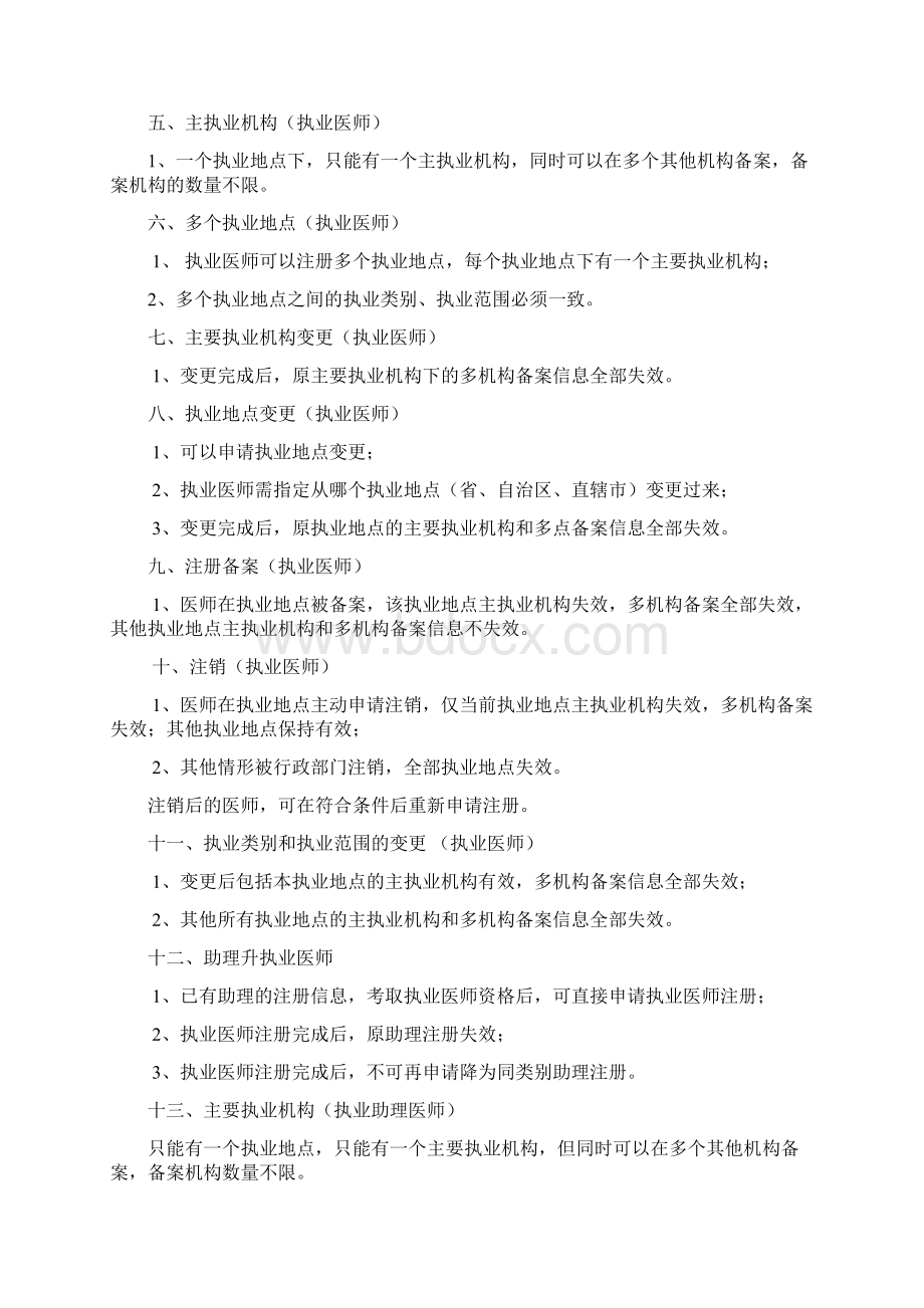 医师执业注册若干问题解释和相关表格.docx_第2页