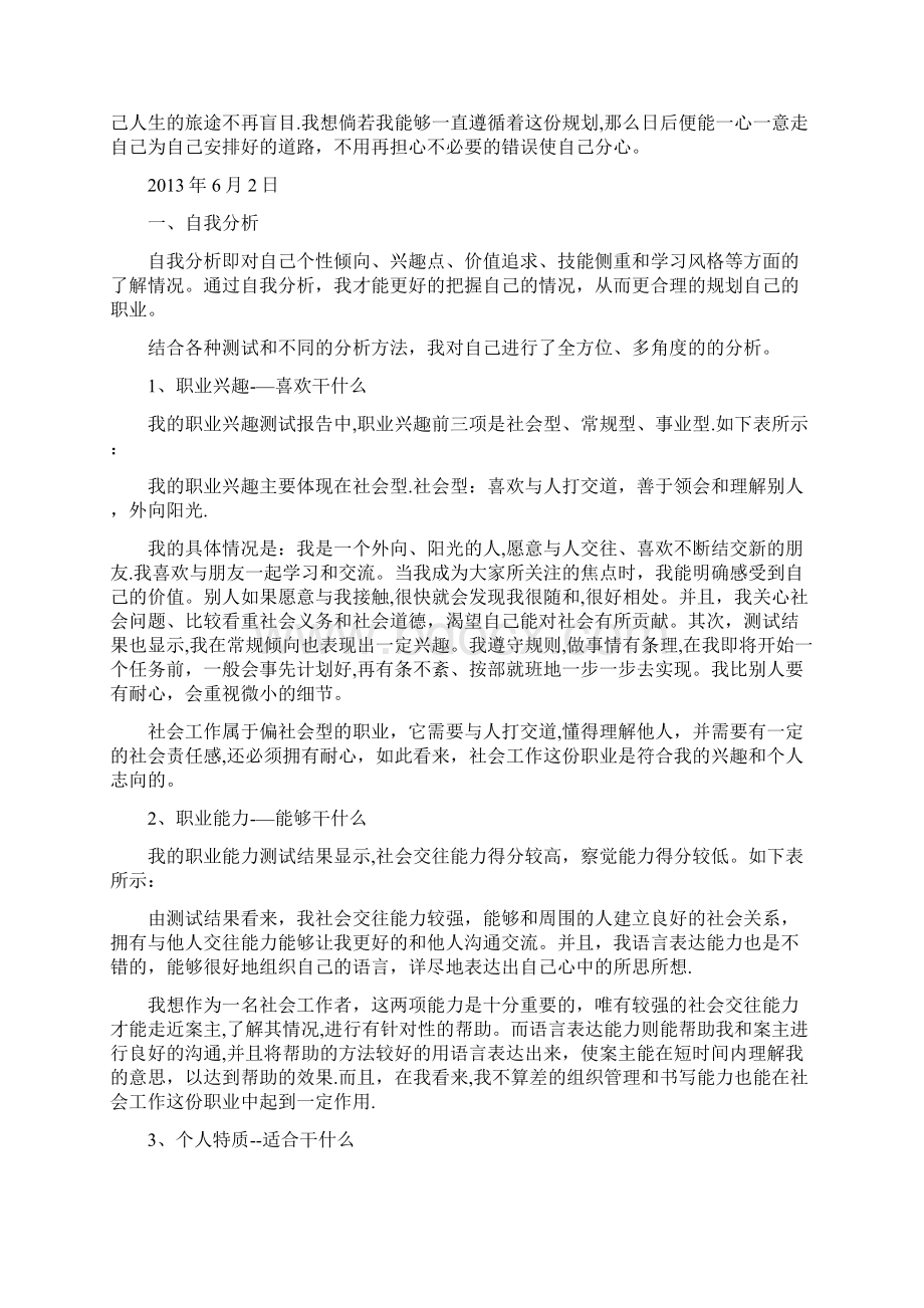 职业生涯规划社会工作文档格式.docx_第3页