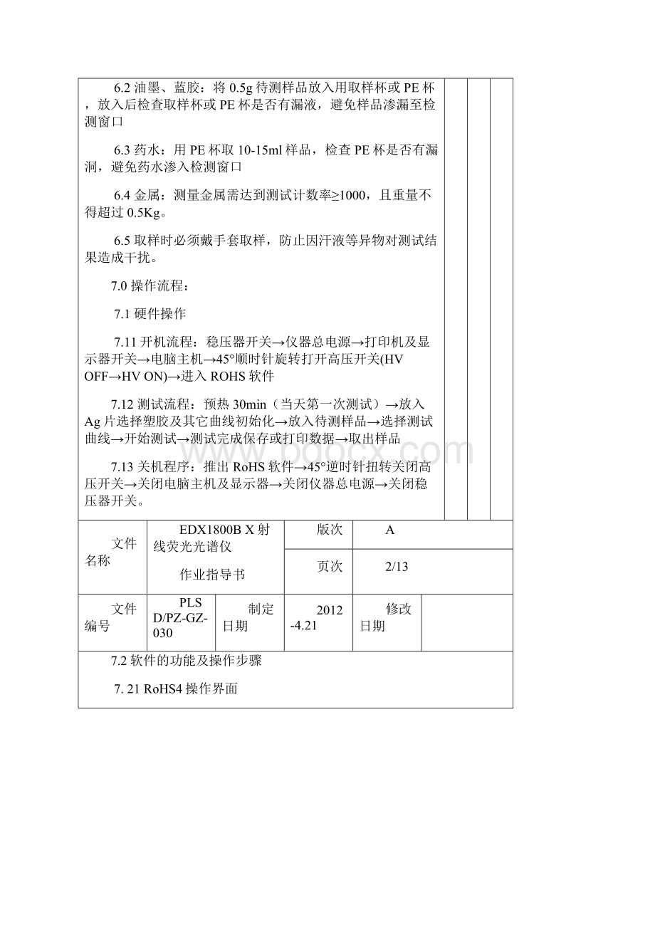 X射线荧光光谱仪作业指导书.docx_第2页