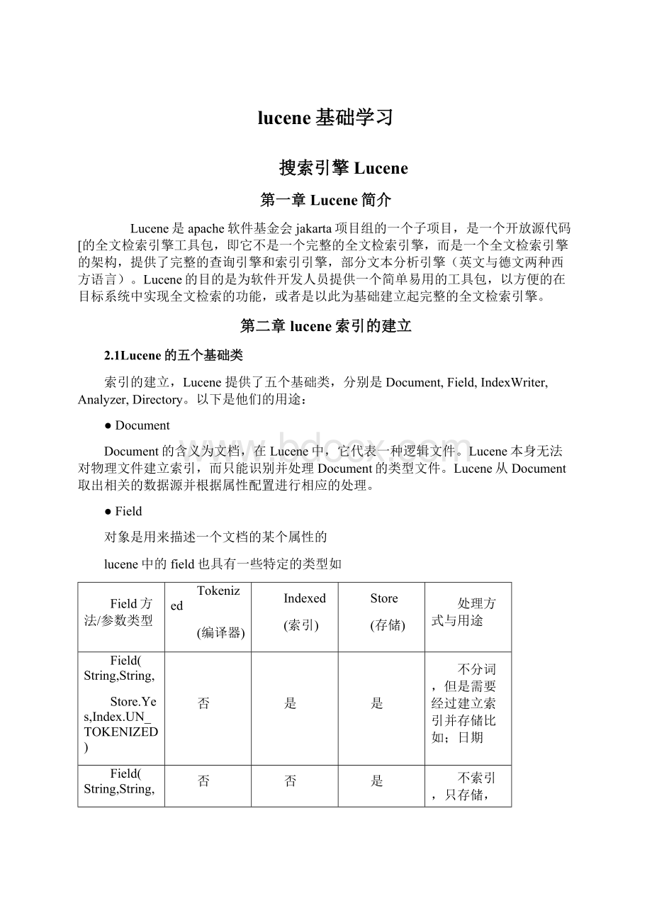 lucene基础学习.docx_第1页