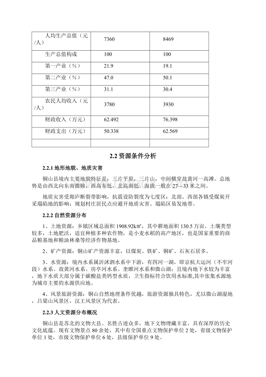 铜山县镇村布局规划汇总文本Word格式.docx_第3页