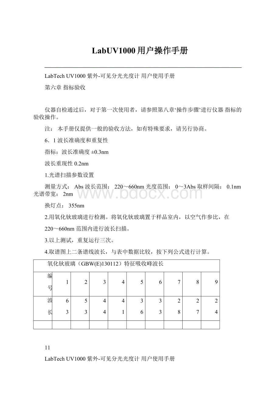 LabUV1000用户操作手册Word文件下载.docx_第1页