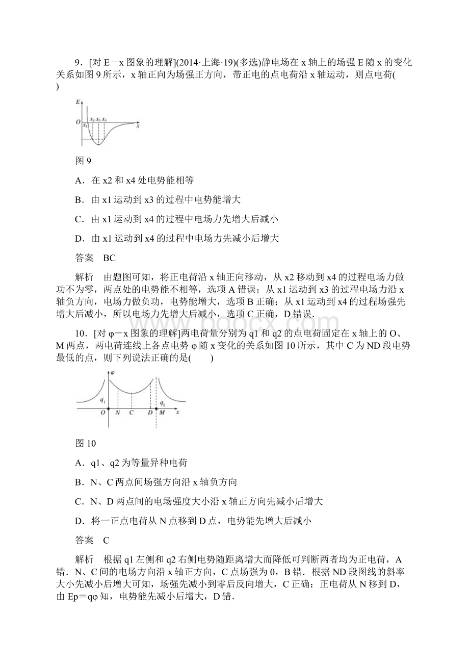 静电场图像问题Word文档下载推荐.docx_第2页