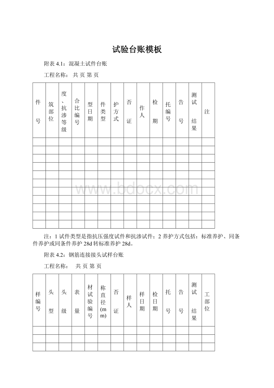 试验台账模板.docx_第1页