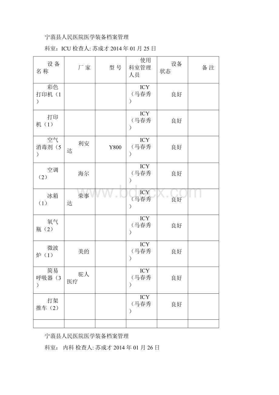 宁蒗县人民医院设备档案管理22.docx_第3页
