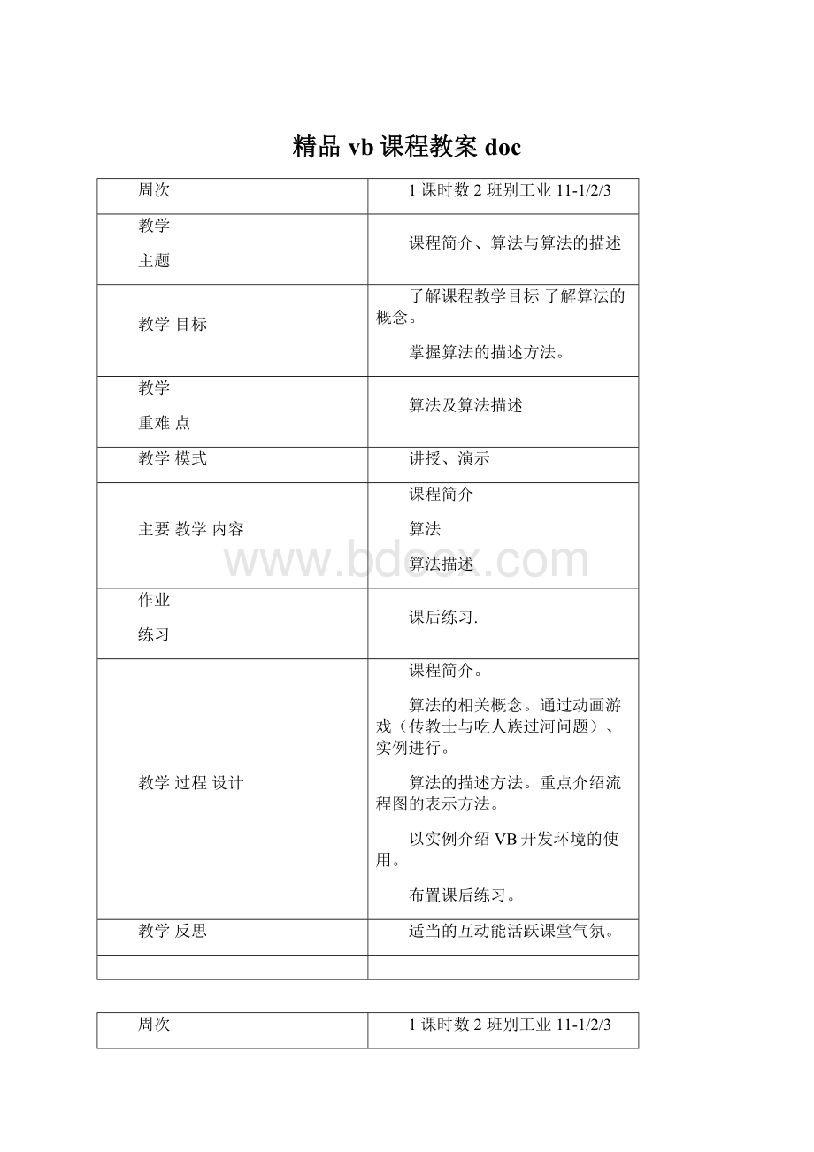 精品vb课程教案doc.docx_第1页