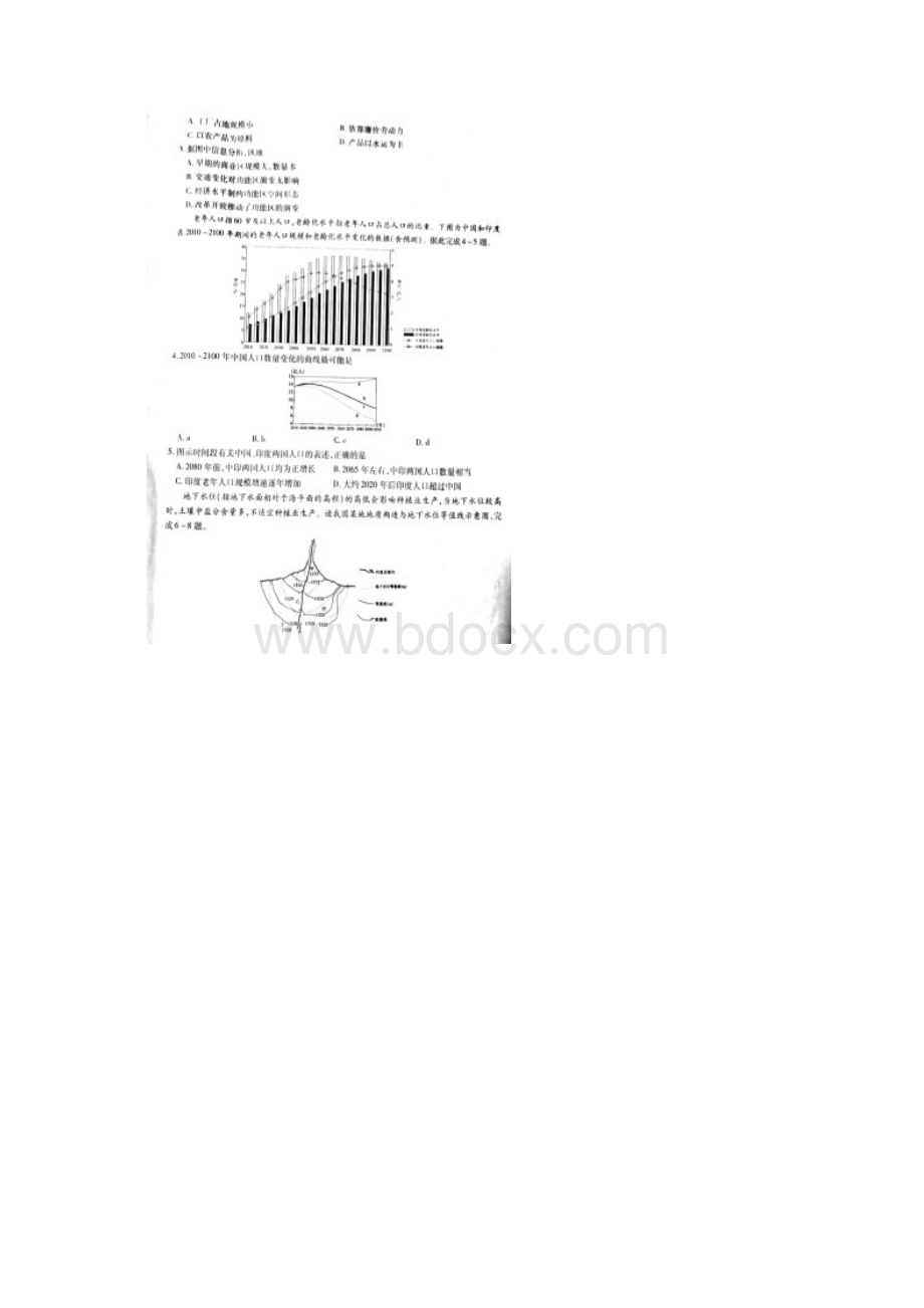 衡水金卷届普通高等学校招生全国统一考试模拟一文科综合地理试题图片版.docx_第2页