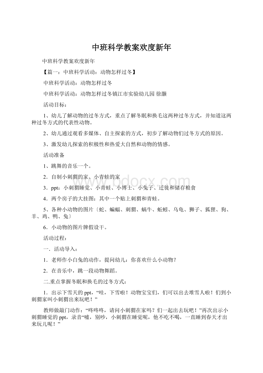 中班科学教案欢度新年.docx_第1页