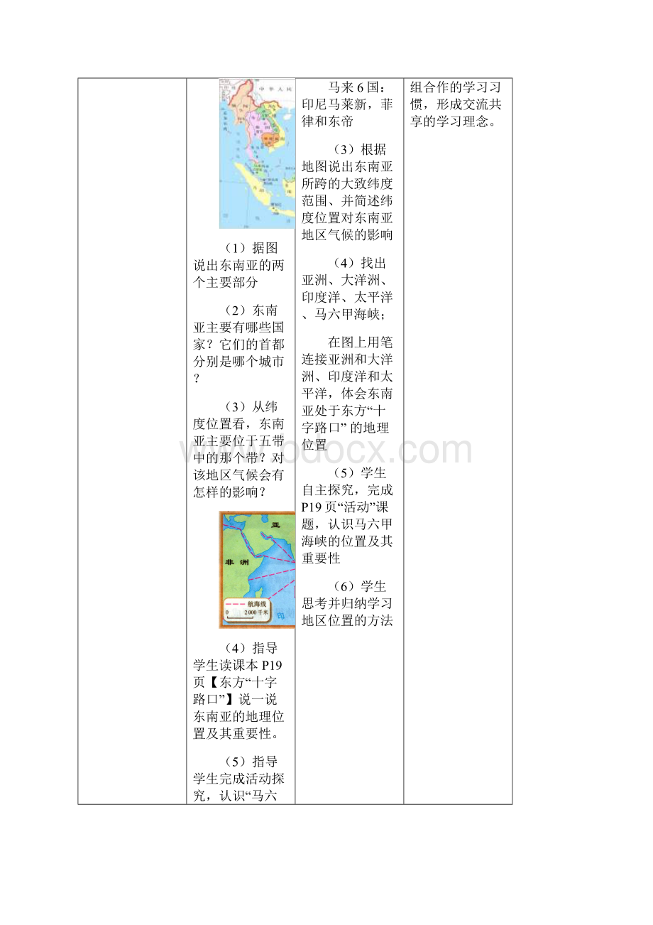 七年级地理下册 71 东南亚第1课时教学案1无答案新版商务星球版.docx_第3页