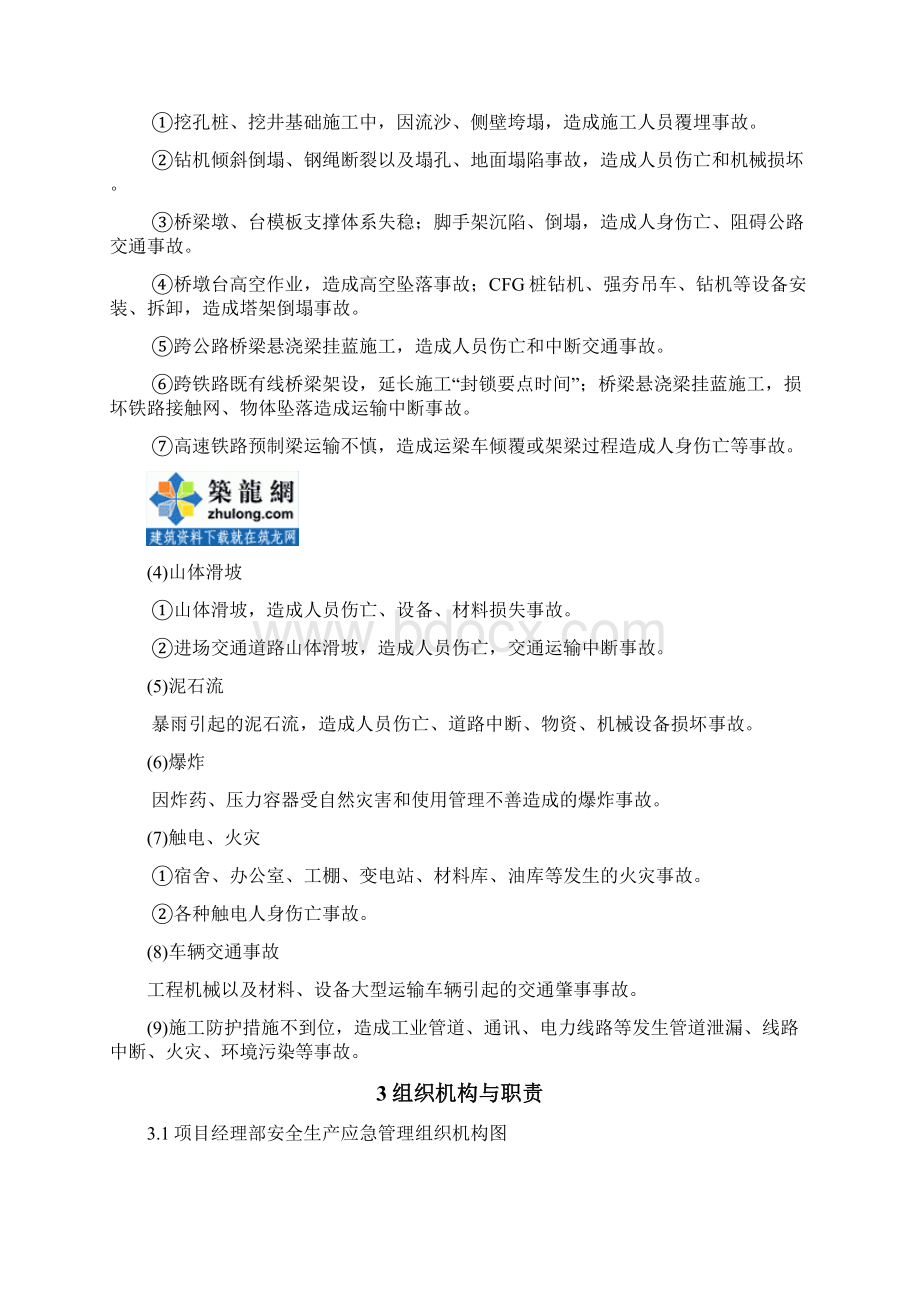 某高速铁路工程安全生产事故监理应急预案文档格式.docx_第3页