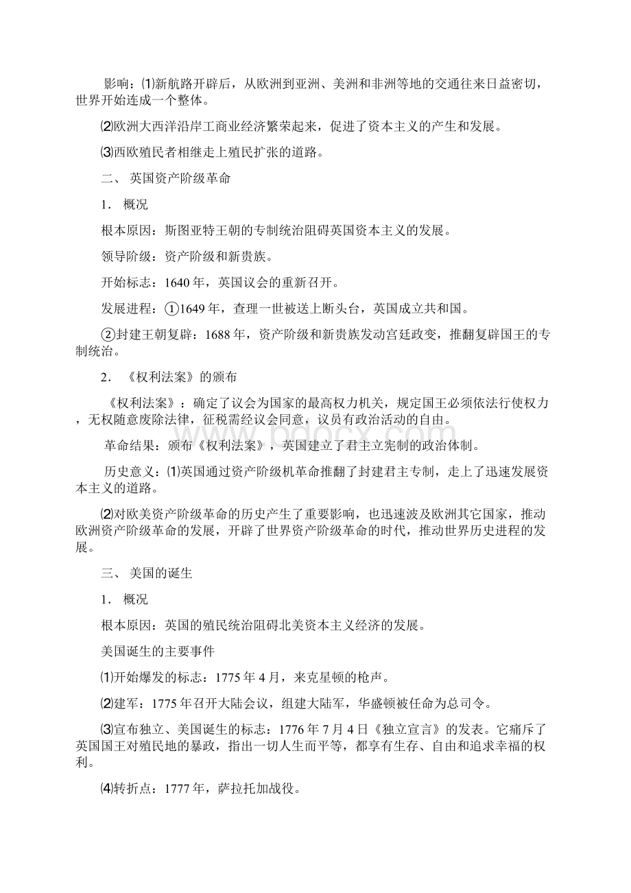 世界近代史部分Word格式文档下载.docx_第2页