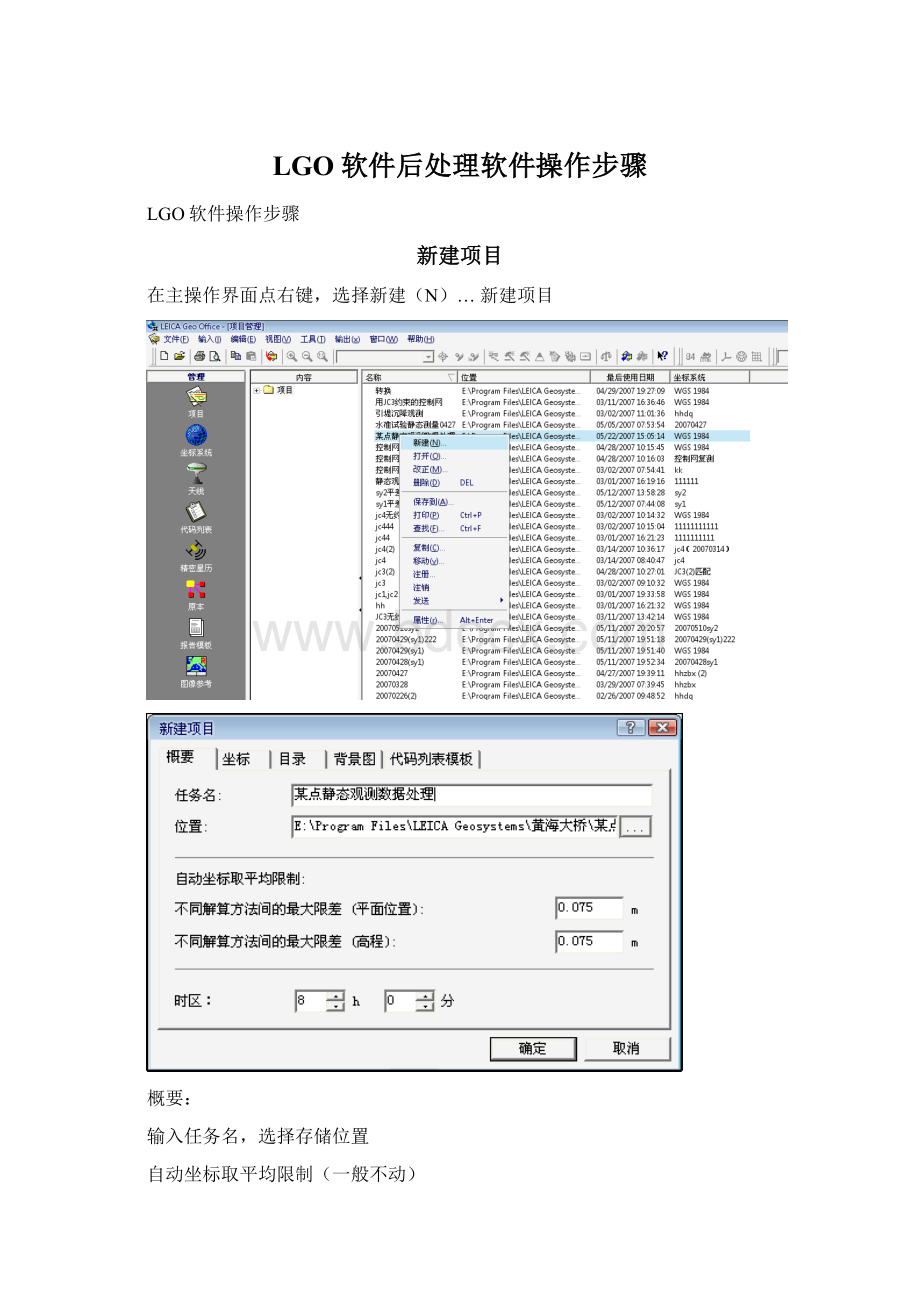 LGO软件后处理软件操作步骤Word文档格式.docx