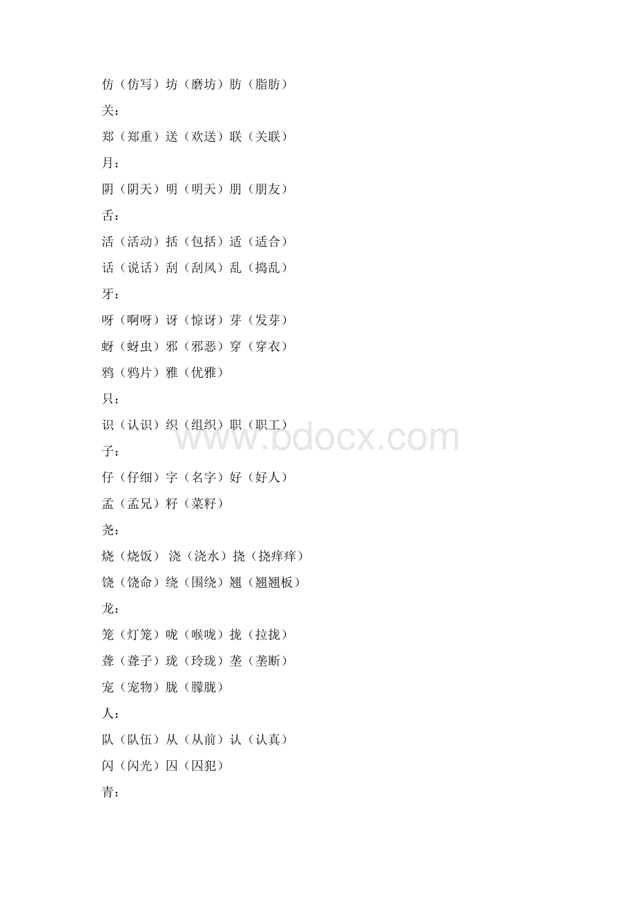 小学语文加偏旁组新字汇总Word下载.docx_第2页