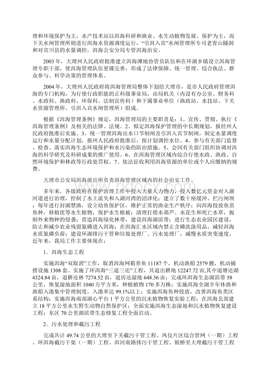 洱海保护治理措施和工作模板文档格式.docx_第3页