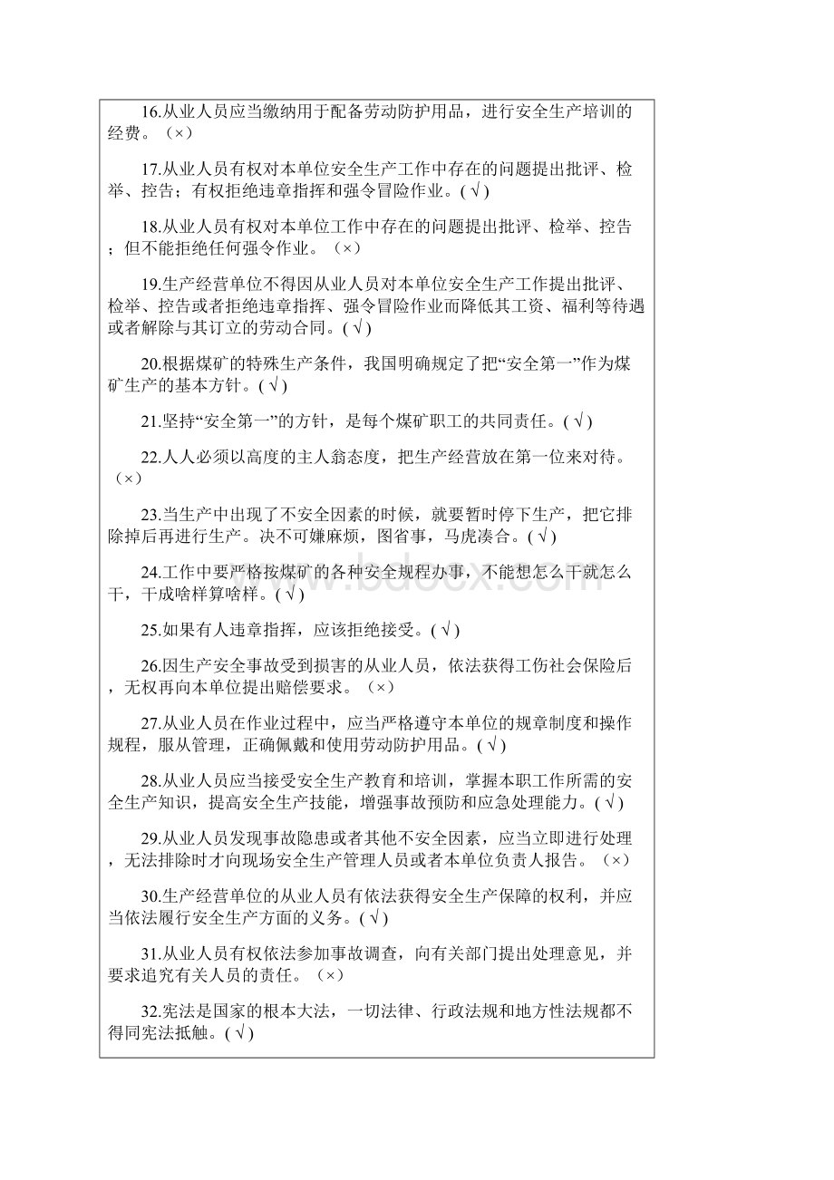 阳煤集团安全资格证考试题库1Word文档下载推荐.docx_第2页