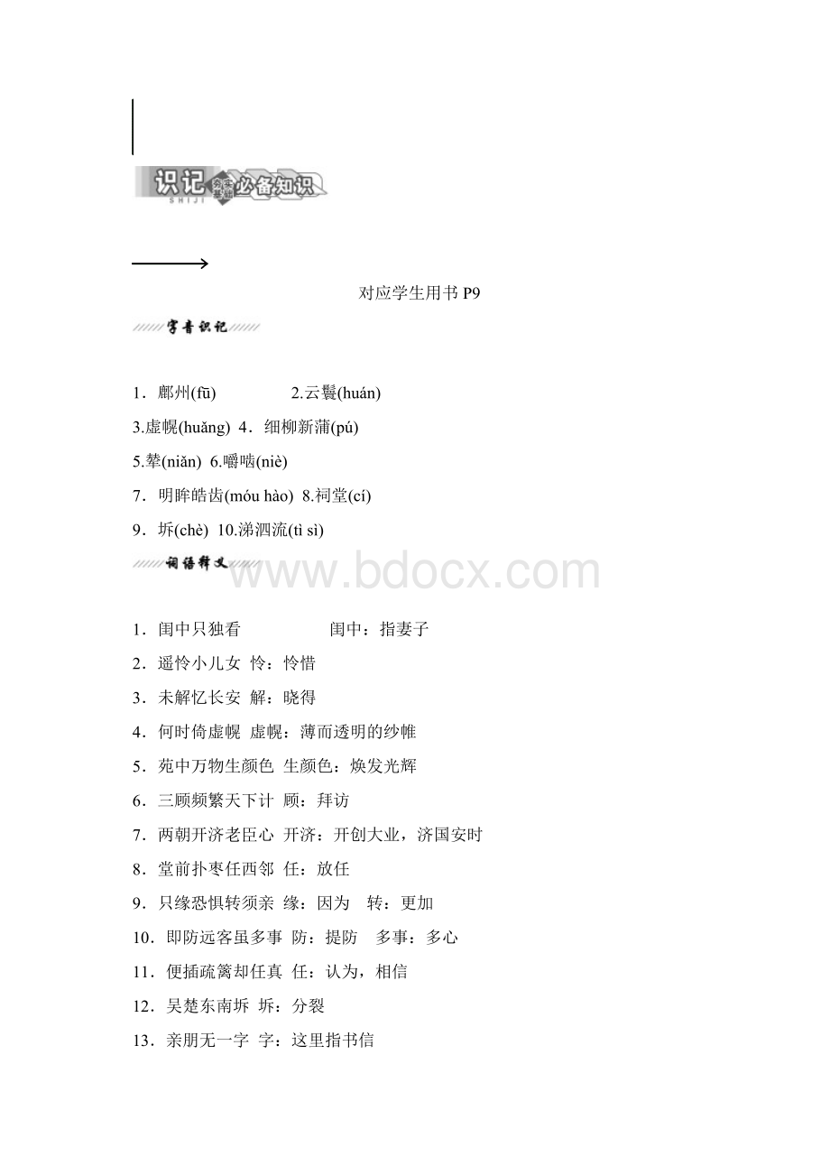 学年高中语文粤教版选修唐诗宋词元散曲选读教学案第一单元 第3课 杜甫诗五首.docx_第3页