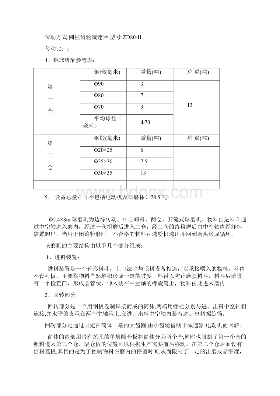 Φ248米球磨机说明书.docx_第2页