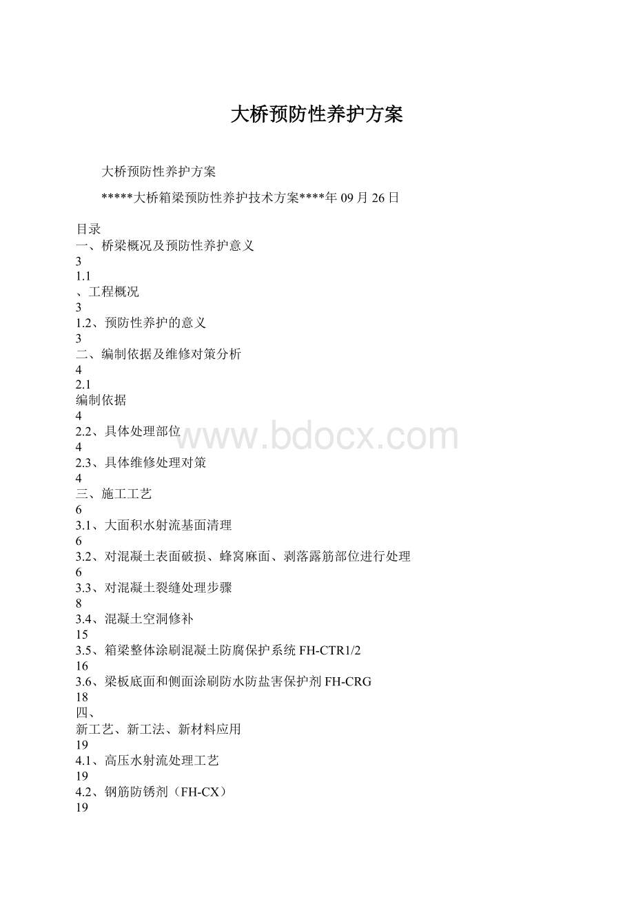 大桥预防性养护方案Word格式文档下载.docx_第1页