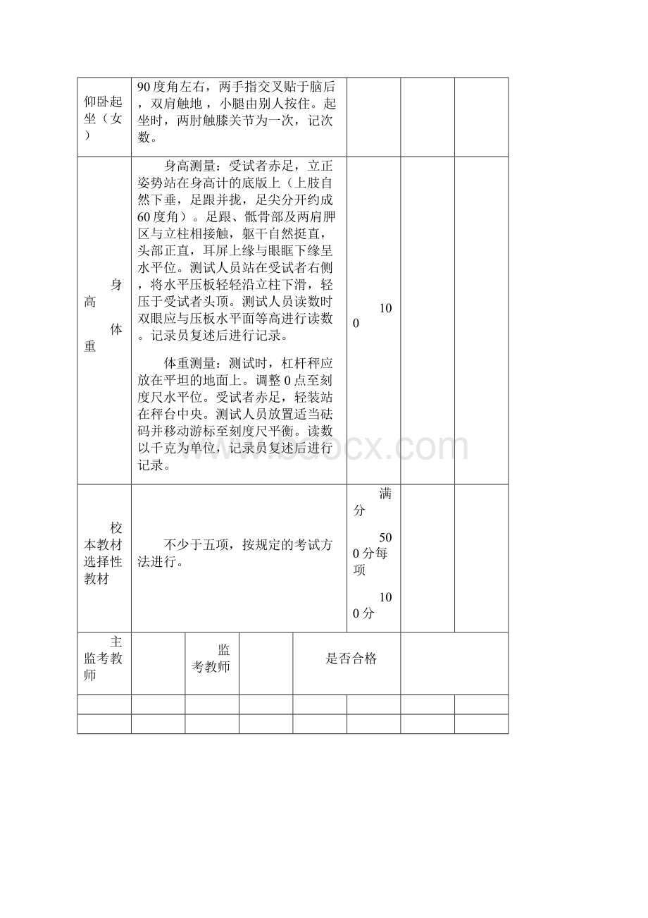 河北省普通高中学业水平考试体育考查试题Word格式文档下载.docx_第2页