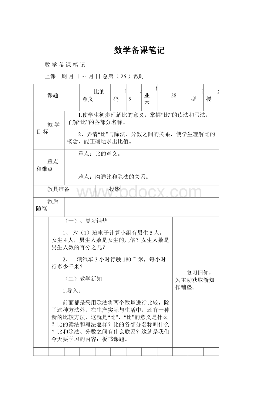 数学备课笔记Word格式文档下载.docx_第1页