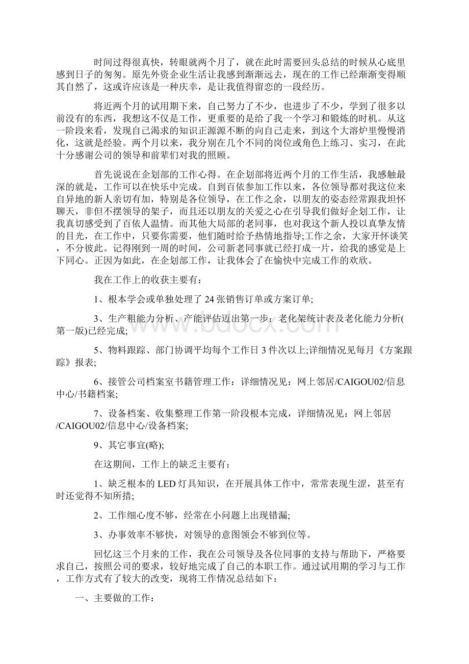 新员工试用期转正个人工作总结.docx_第2页