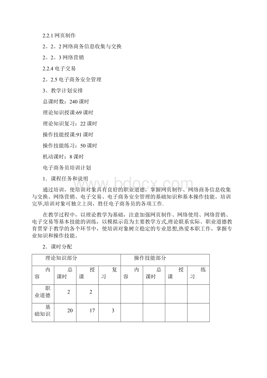 电子商务师教学计划.docx_第2页