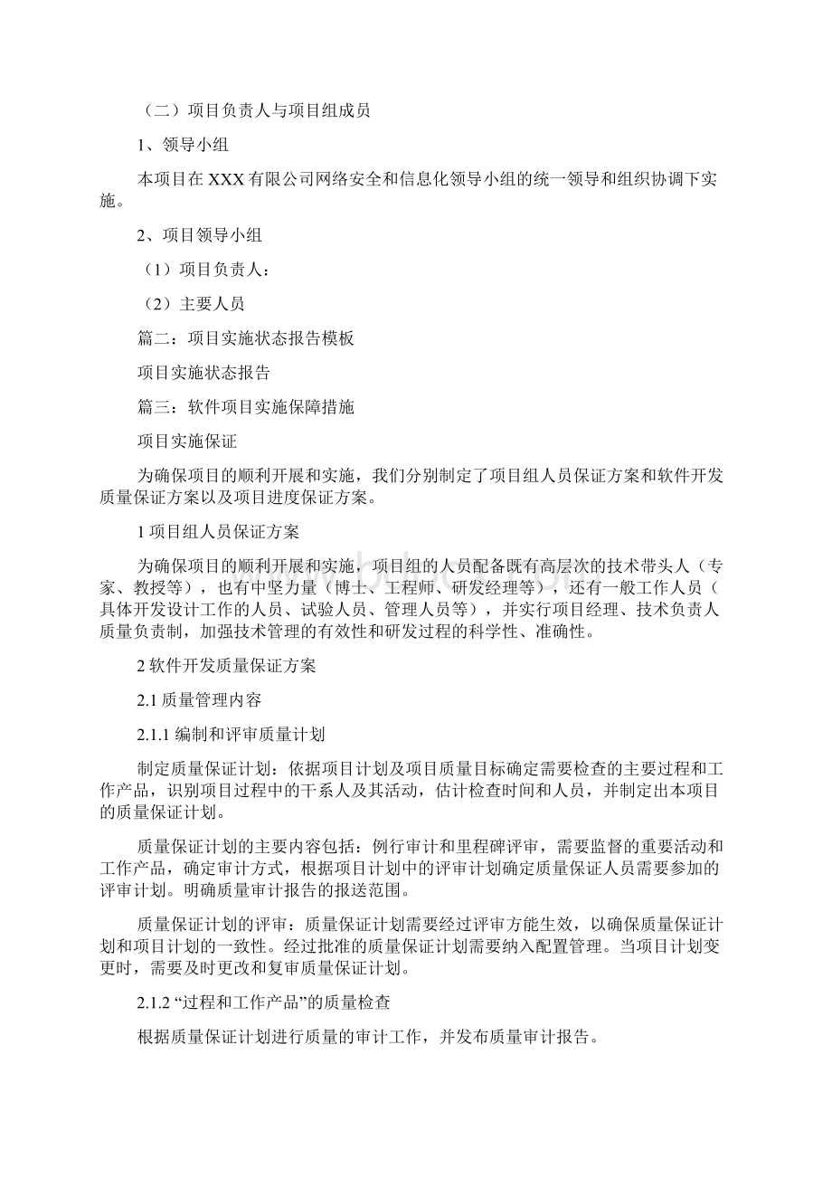 软件项目实施工作报告docWord下载.docx_第3页