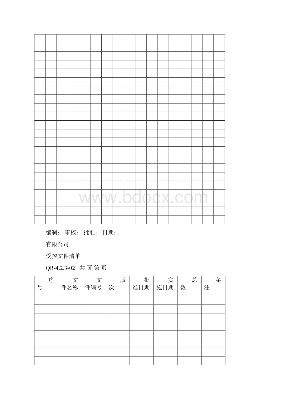 质量认证体质质量记录表格模板.docx_第3页