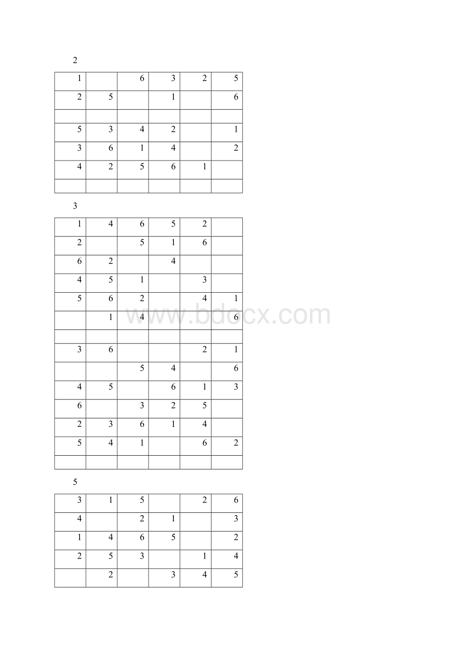 学前班数独游戏及答案115数字16docx.docx_第2页