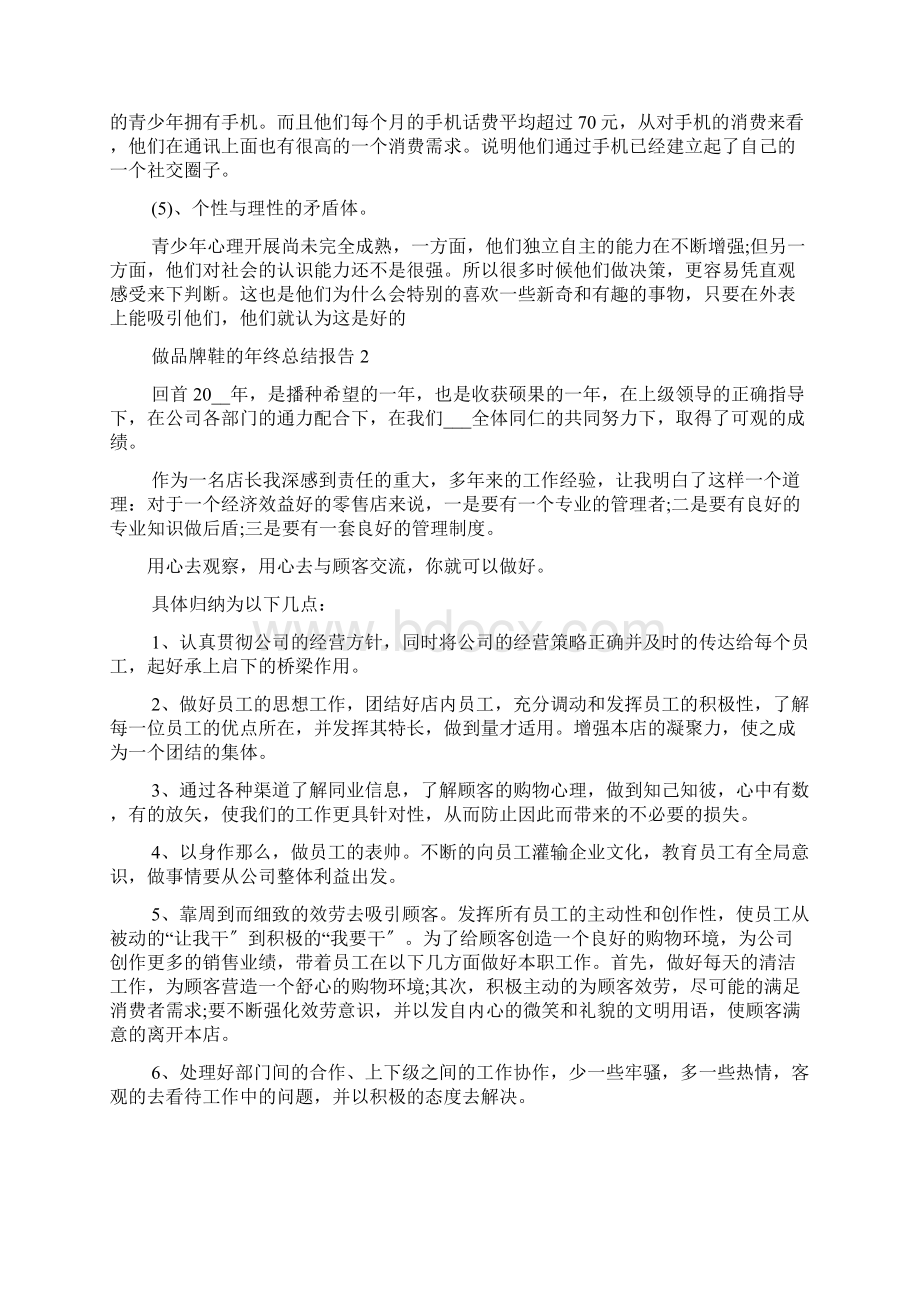 做品牌鞋的年终总结报告5篇.docx_第2页