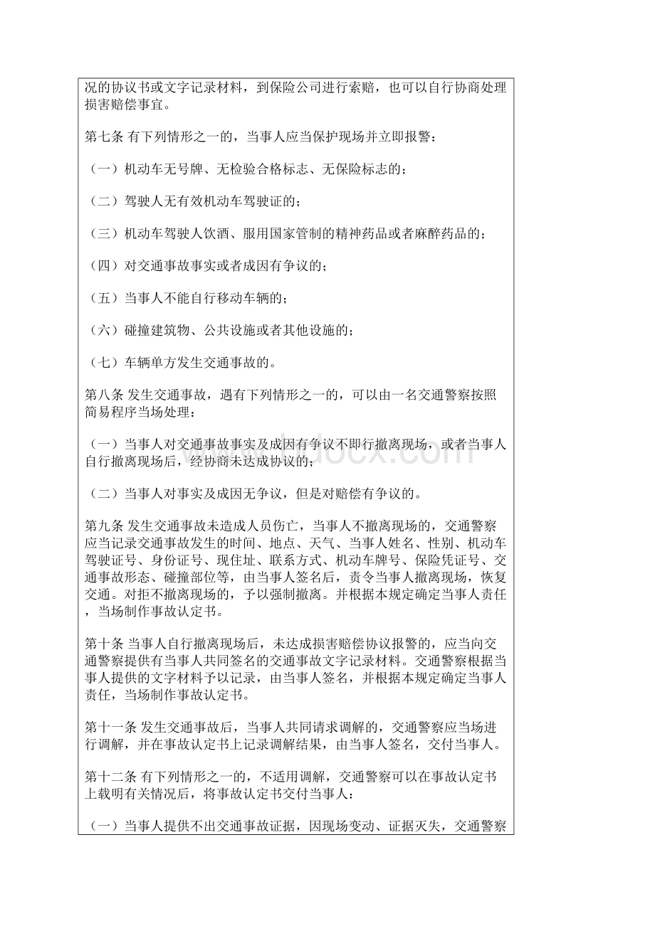 北京市道路交通事故简易程序处理规定Word格式.docx_第2页