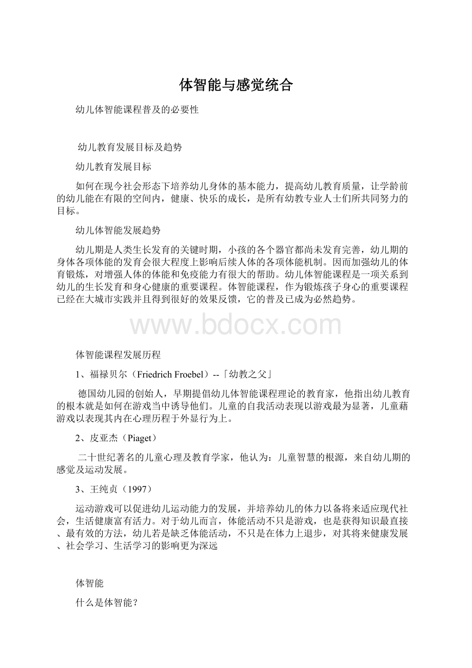 体智能与感觉统合.docx_第1页